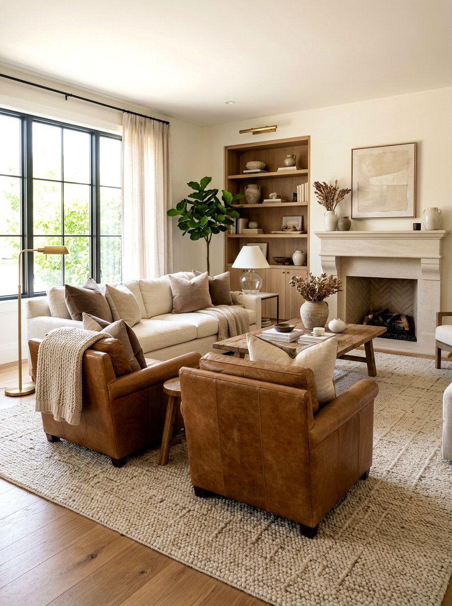 Textured Neutral Decor - 30 first apartment ideas