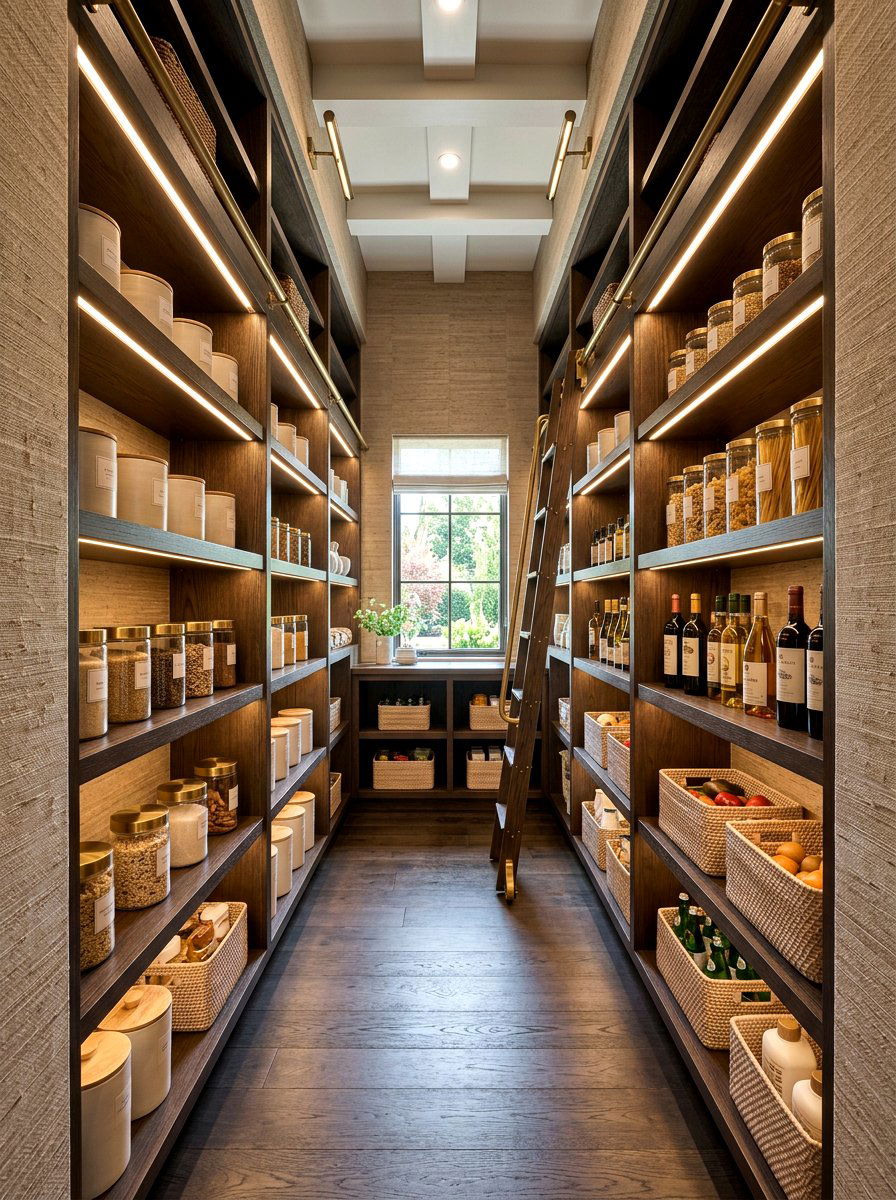 Textured Pantry Wallpaper - 30 pantry wallpaper ideas