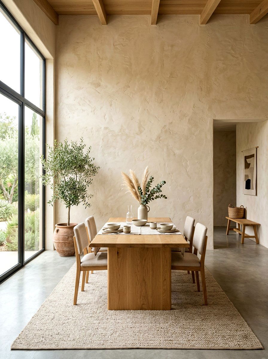 Textured Plaster Wall Room - 30 Tuscan supper room ideas