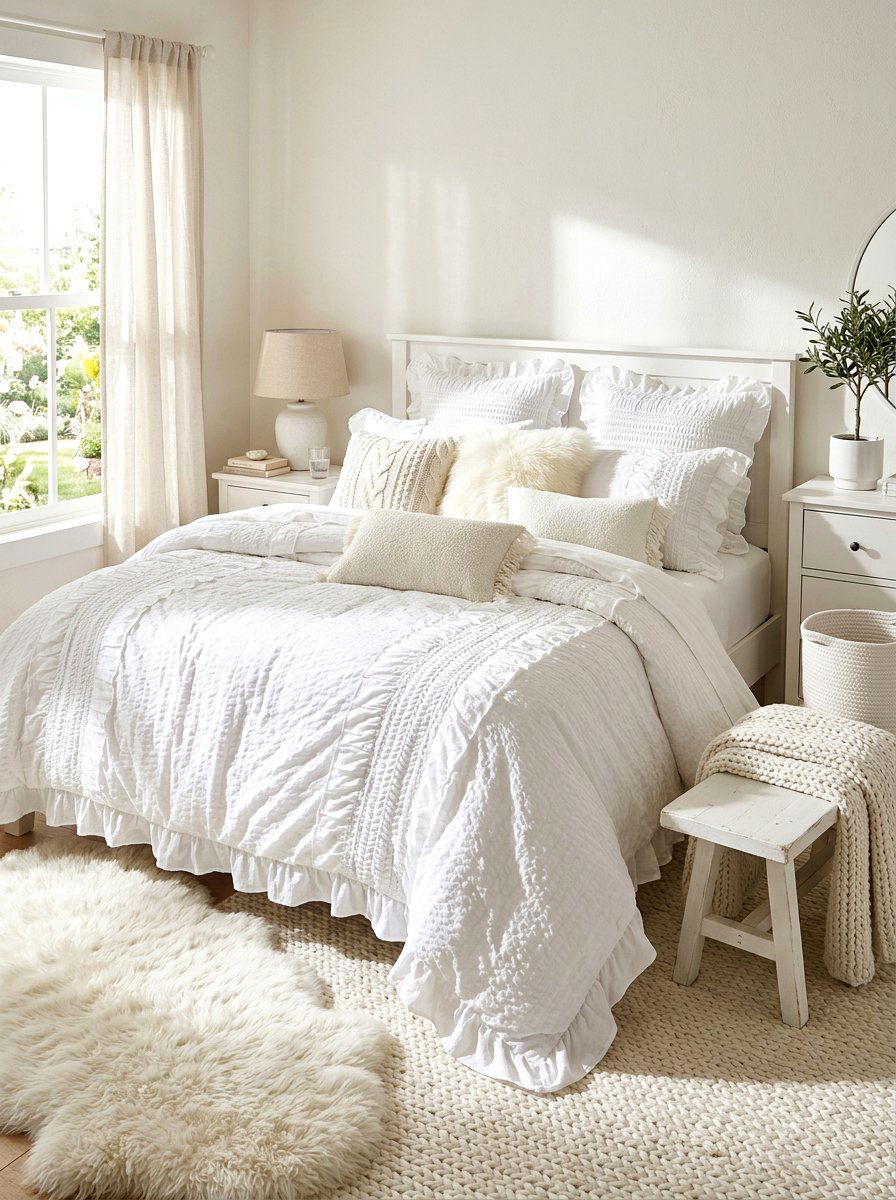 30 Ruffled Bedding Bedroom Ideas for Dreamy, Cozy Sleep Spaces