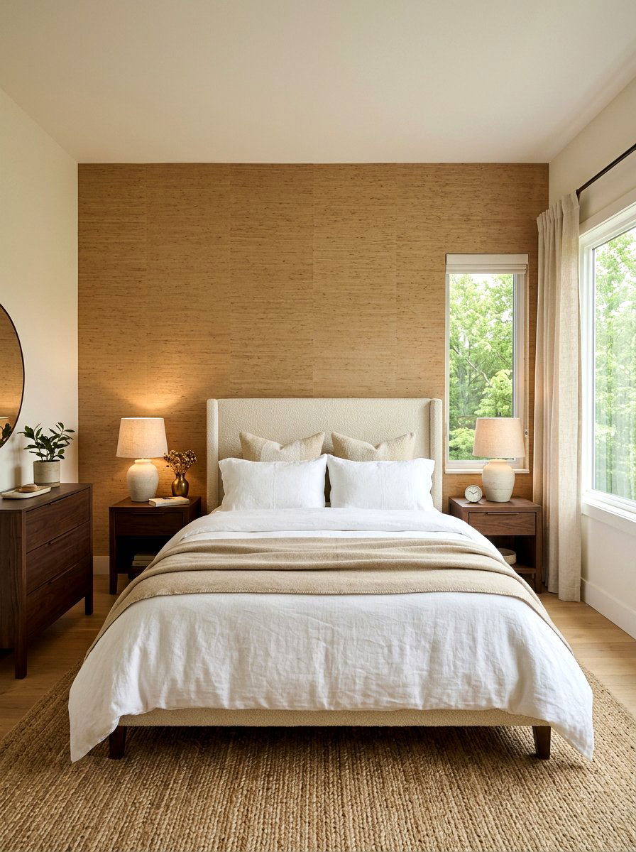 Textured Wall Bedroom - 30 cozy winter bedroom ideas