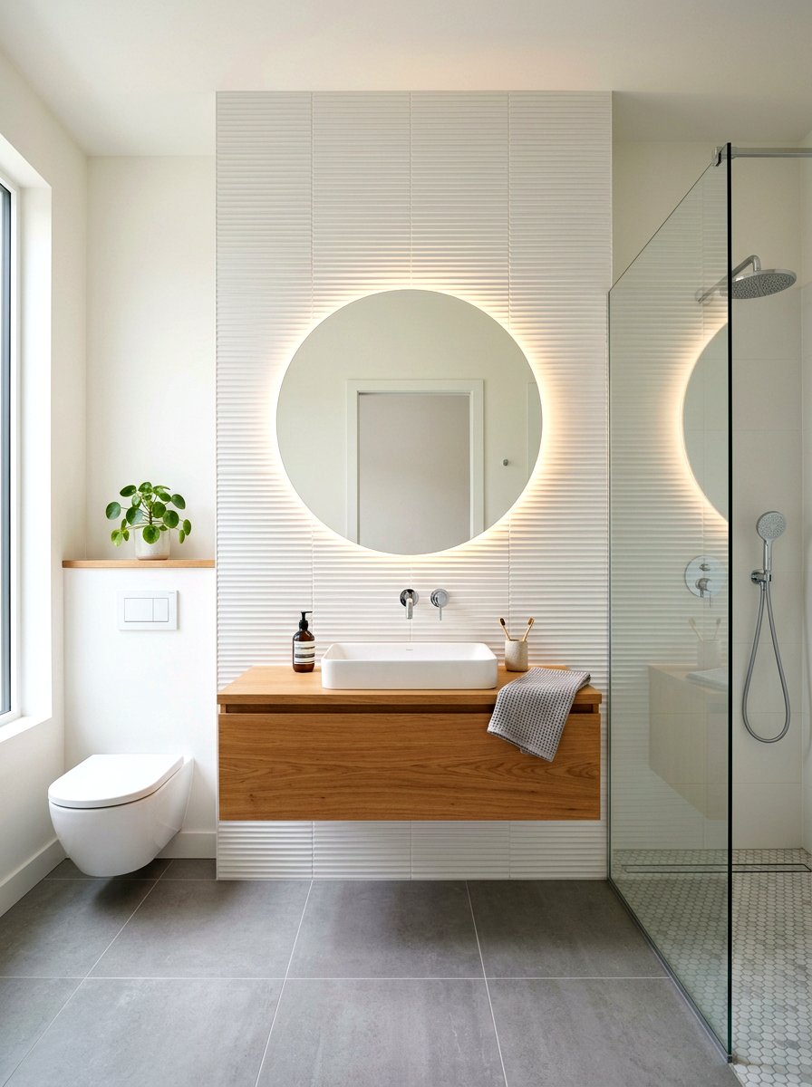 Textured Wall Tile Bathroom - 30 bathroom tile ideas