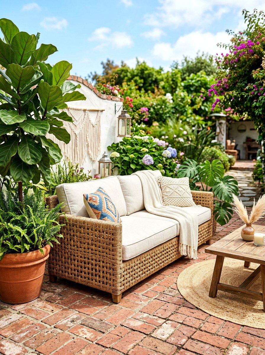 Textured Weave Patio Sofa - 30 cloud outdoor sofa ideas