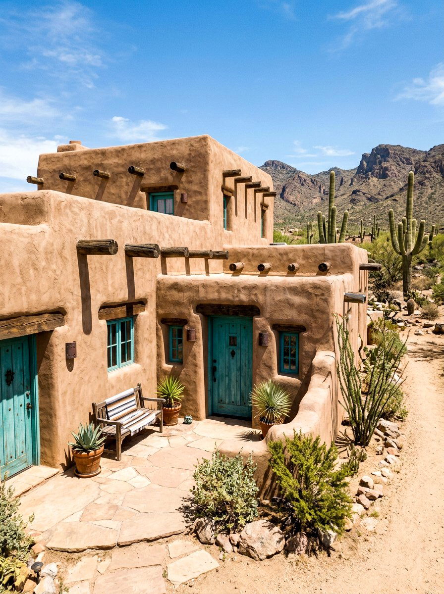 Textured adobe clay walls - 30 clay stucco exterior ideas