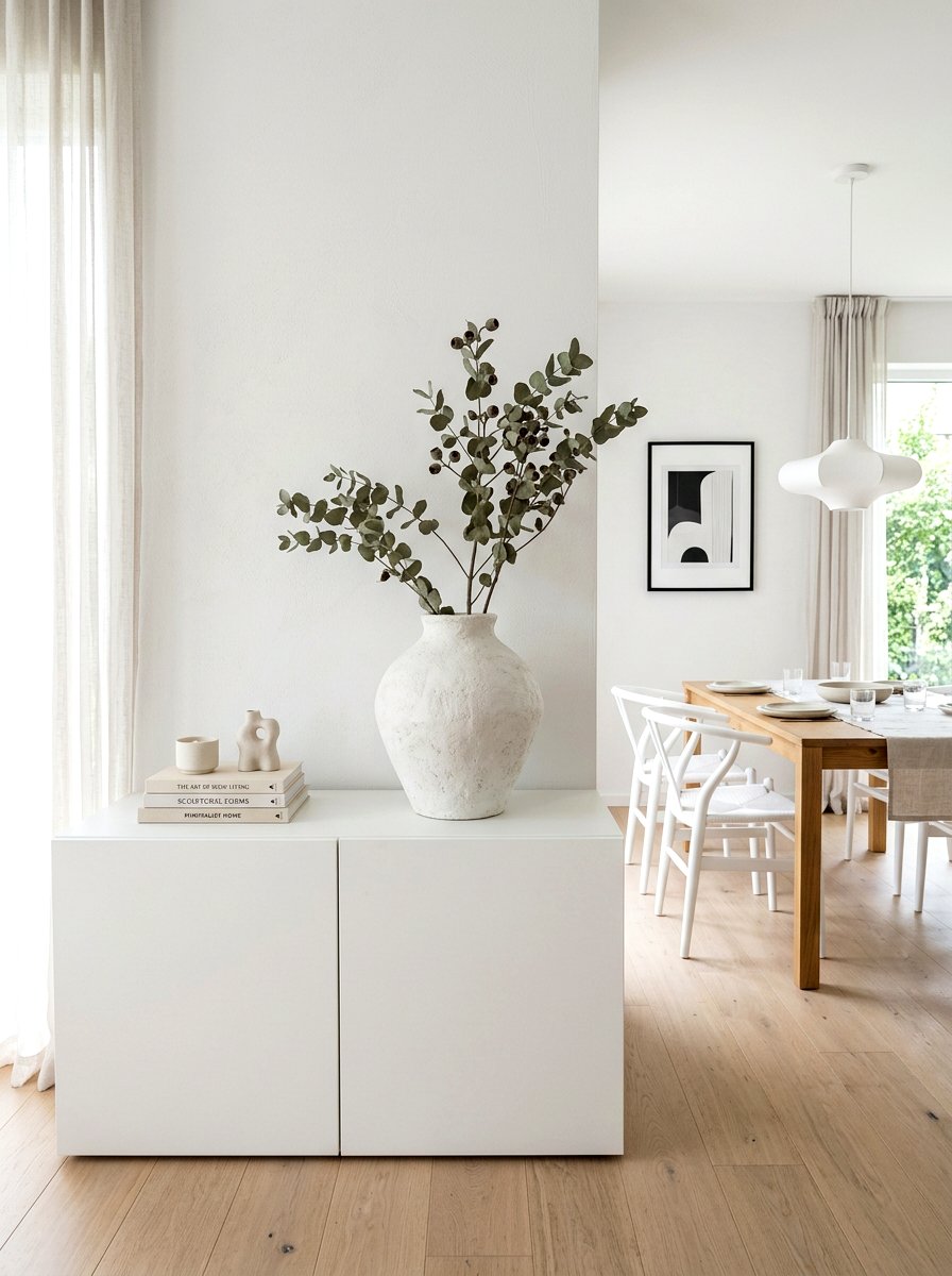 Textured plaster vase - 30 neutral tablescape ideas
