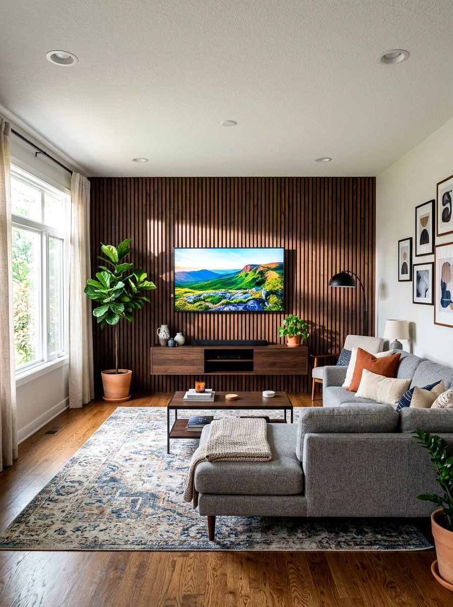 Textured wall treatment - 30 viral apartment decor ideas