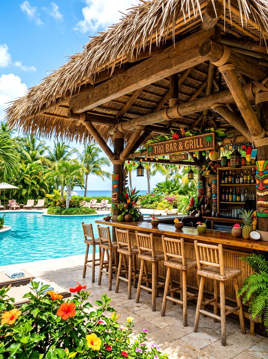 Thatch Pergola Roof - 30 pergola shade ideas