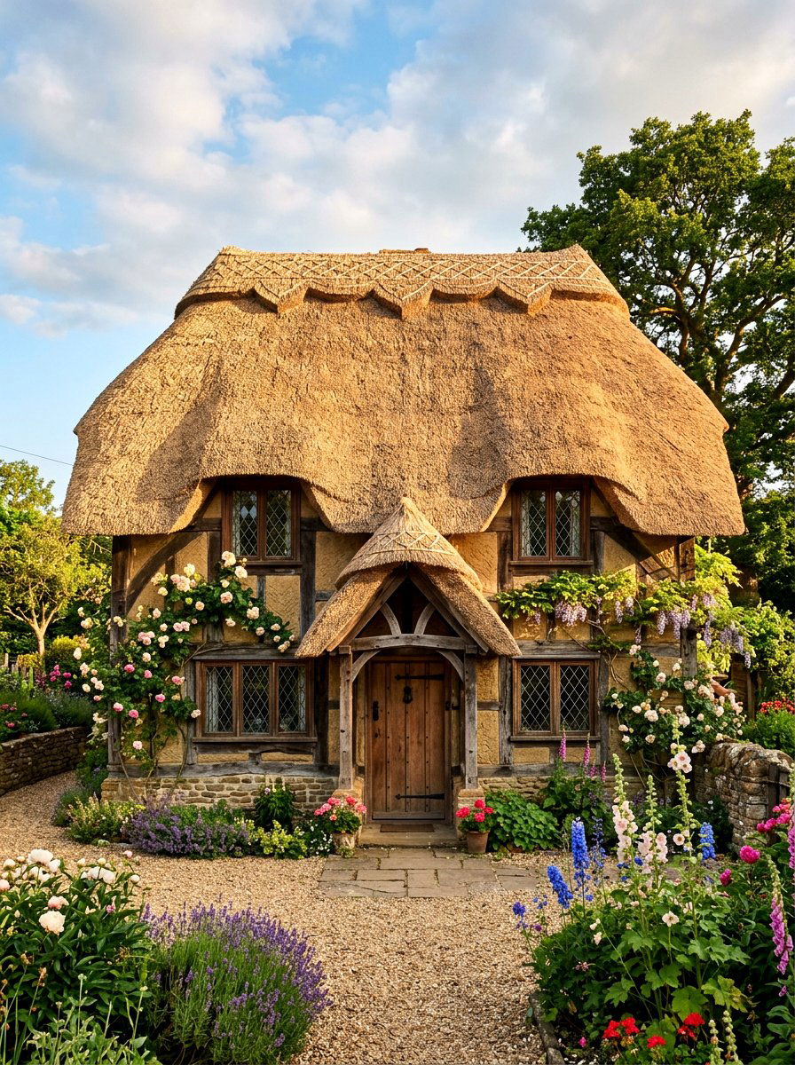 Thatch Roof Design - 30 cottage exterior ideas
