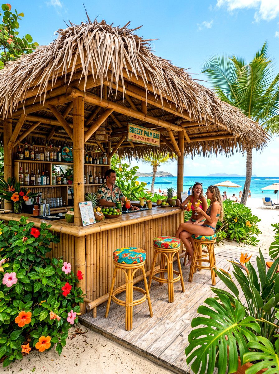 Thatch Roof Patio - 30 resort patio ideas