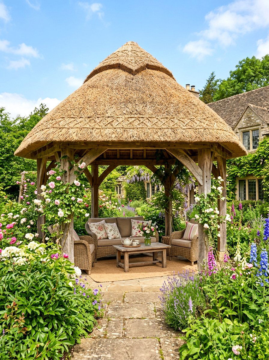 Thatched Roof Gazebo - 30 gazebo ideas