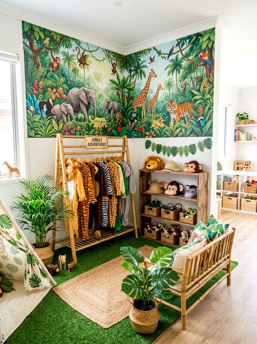 Themed Play Corner - 30 dress up station ideas