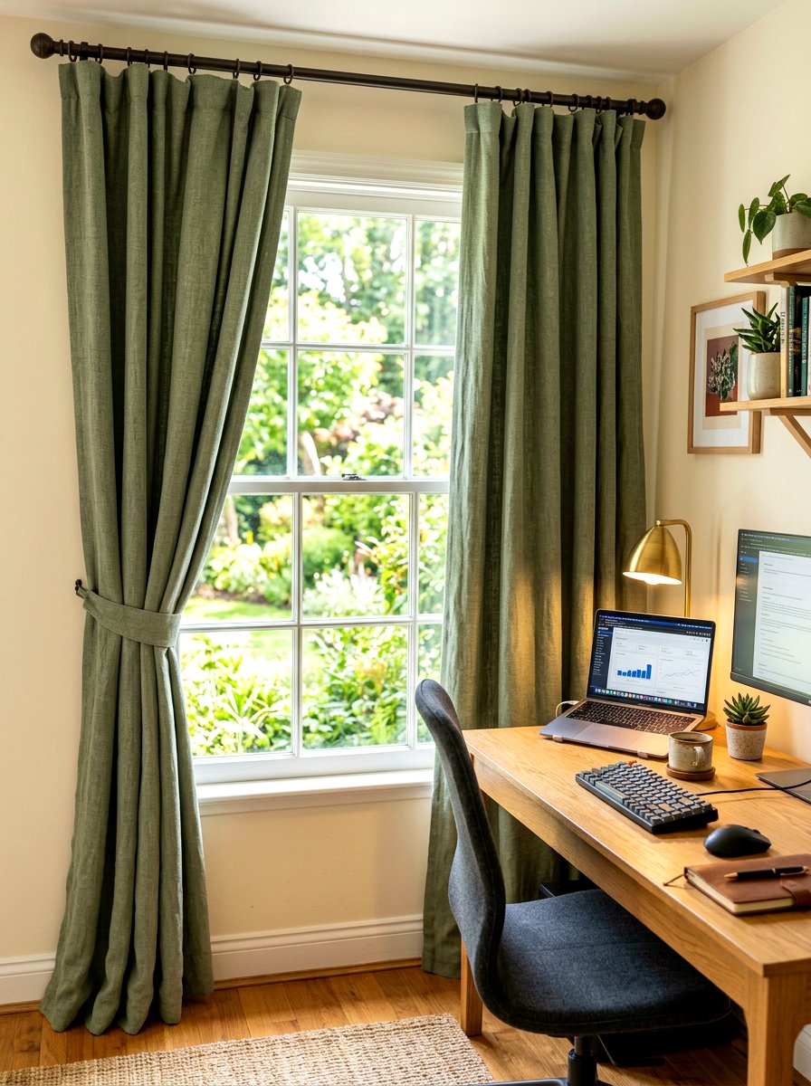 Thermal Curtains For Office - 30 energy efficient home office ideas