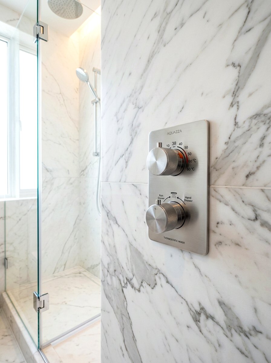 Thermostatic Shower Control Valve - 30 spa shower ideas