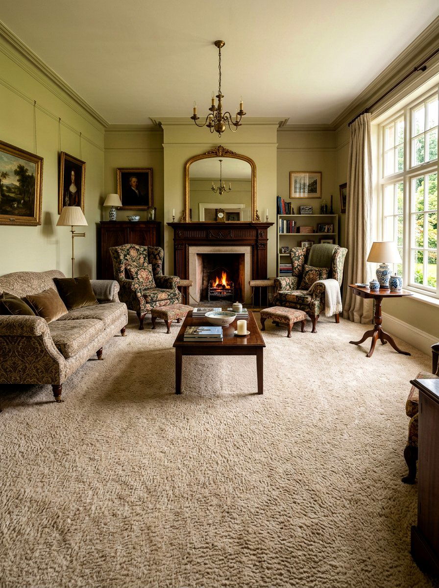 Thick wool carpet - 30 acoustic living room ideas