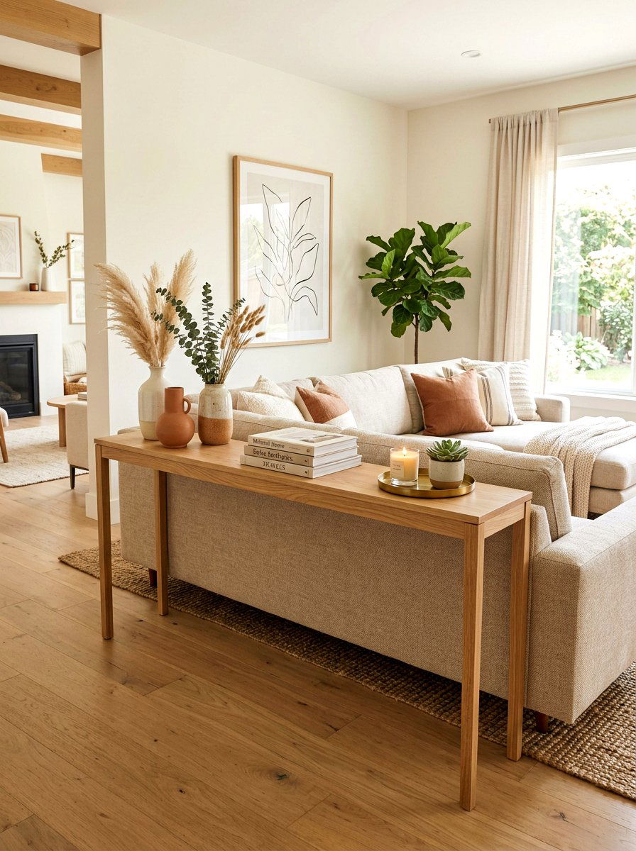 Thin Wood Sofa Table - 30 sofa table ideas