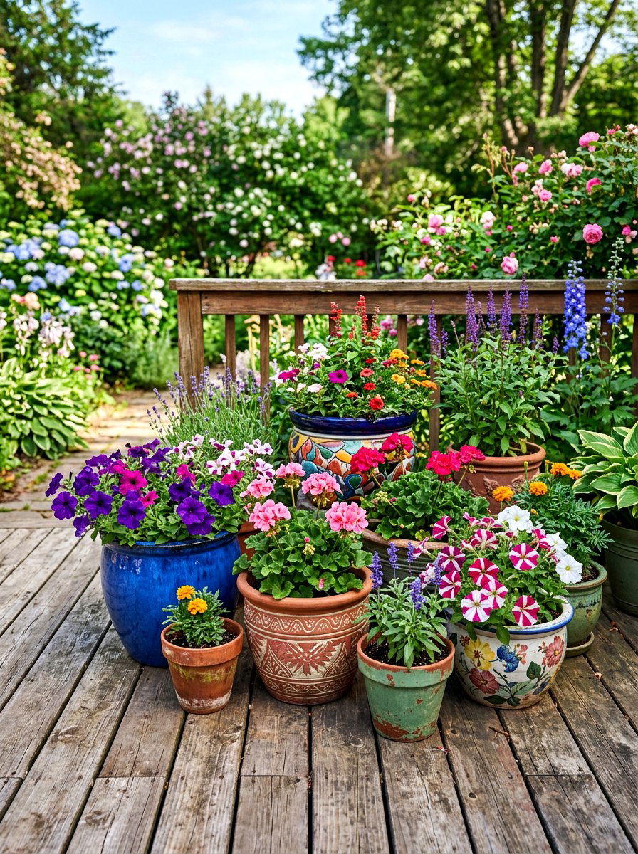 Thrift Store Planters - 30 budget container garden ideas