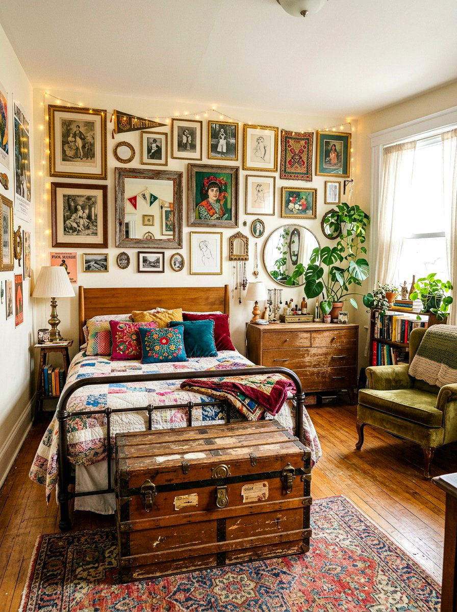 Thrifted Eclectic Girl Room - 30 girl teen room vintage ideas