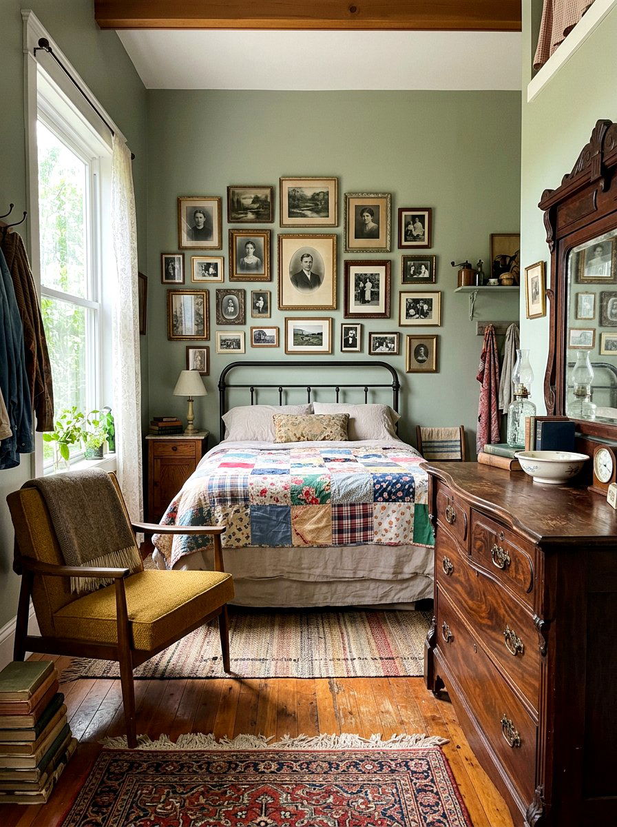 Thrifty Antique Eclectic Bedroom - 30 eclectic bedroom ideas