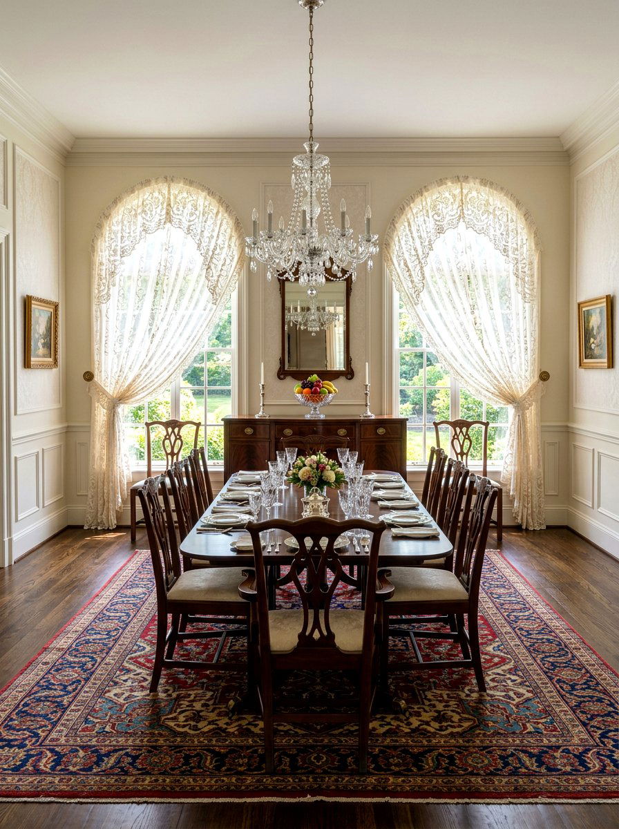 Tie Back Lace Curtain - 30 lace curtain ideas