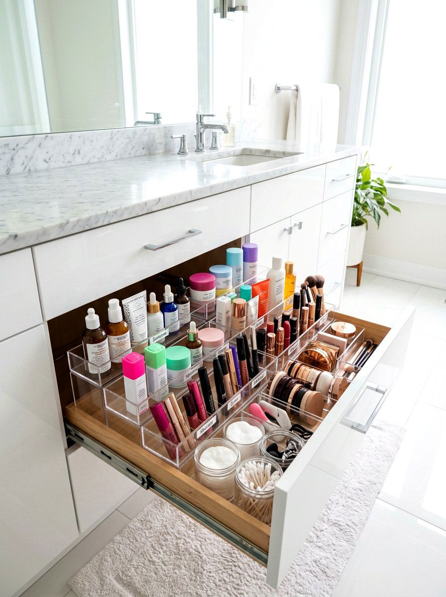 30 Bathroom Drawer Inserts Ideas to Organize Every Inch