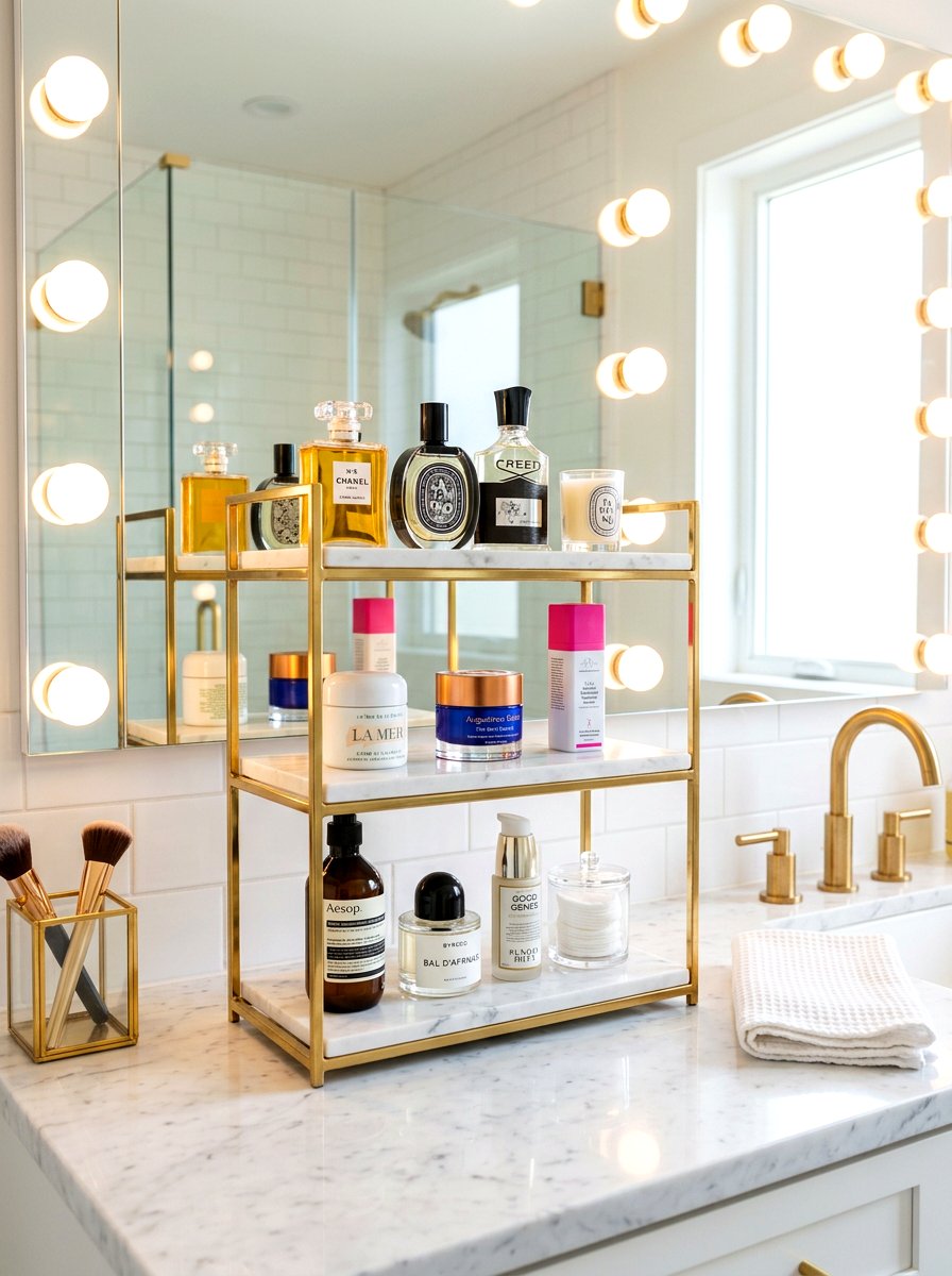 Tiered Bathroom Organizer - 30 TikTok bathroom decor ideas
