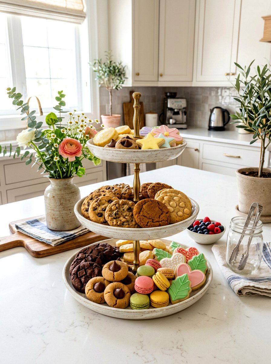 Tiered Cookie Display - 30 cookie station ideas