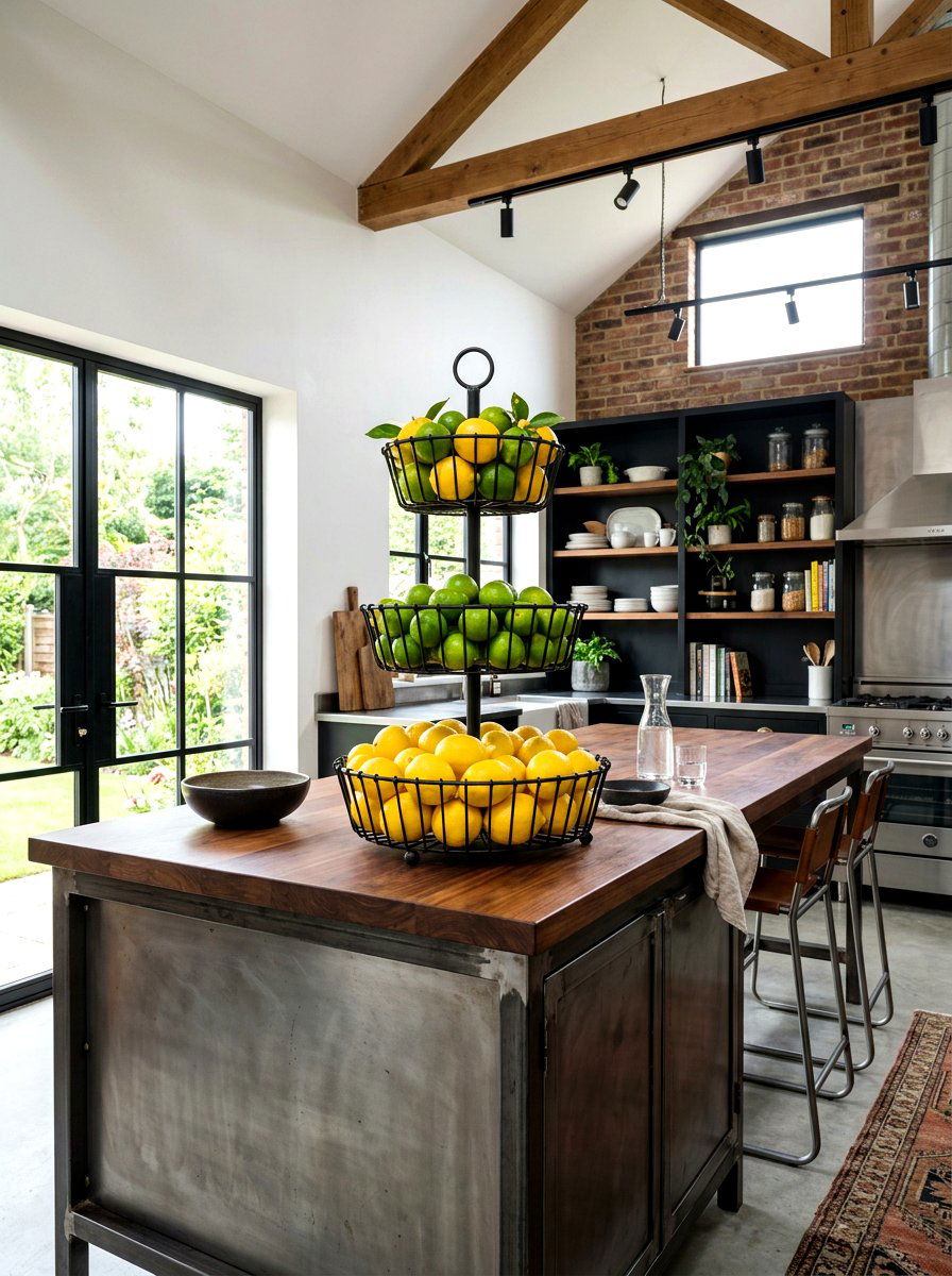 Tiered Fruit Stand - 30 kitchen counter decor ideas