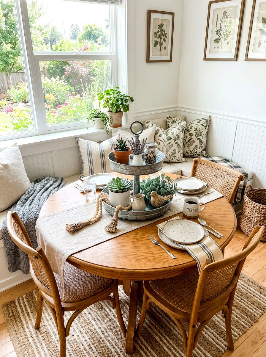 Tiered Galvanized Tray Decor - 30 rustic table centerpiece ideas