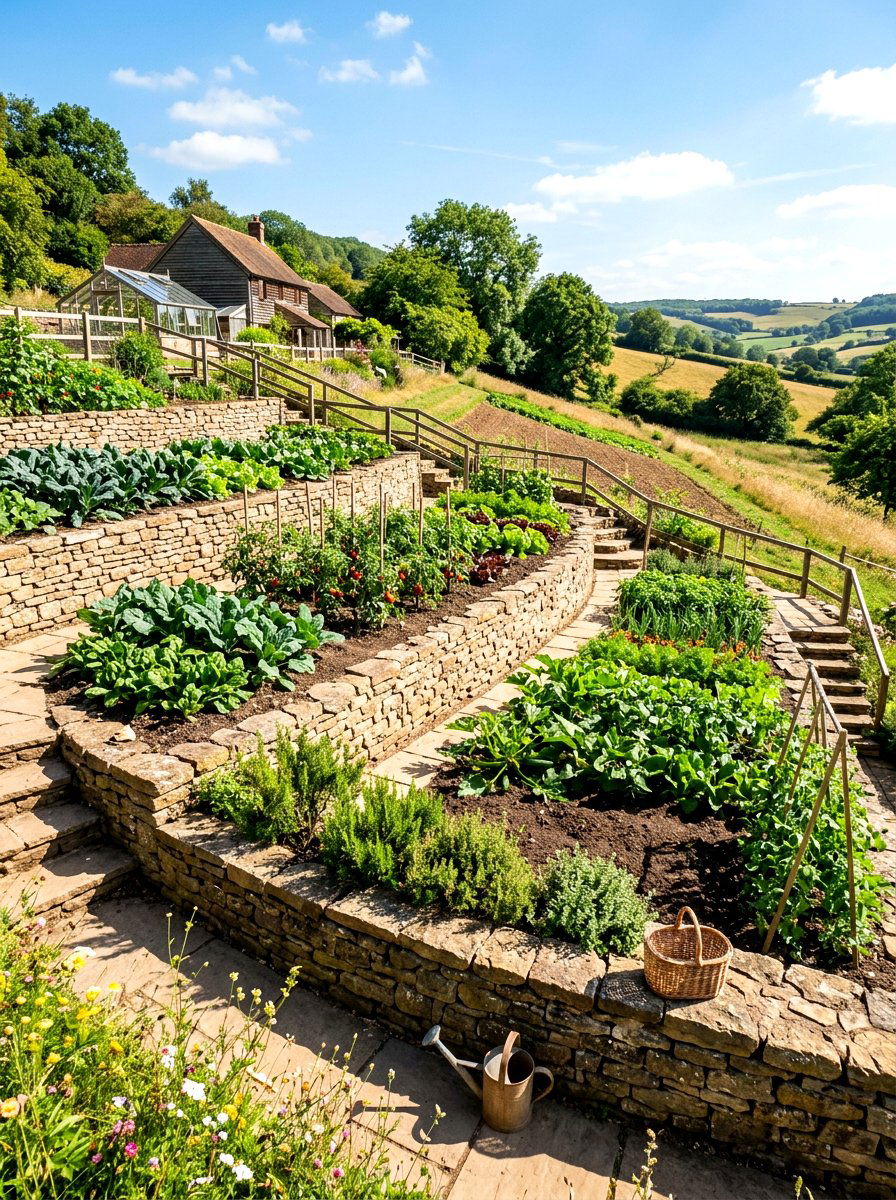 Tiered Garden Layout - 30 vegetable garden layout ideas