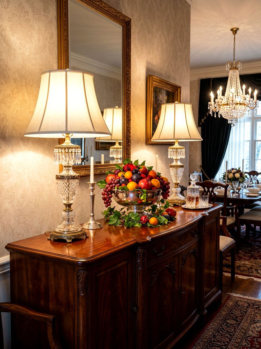 Tiered Glass Table Lamp - 30 lamp only room ideas