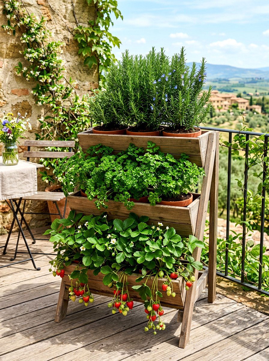 Tiered Herb Planter - 30 container plant arrangement ideas