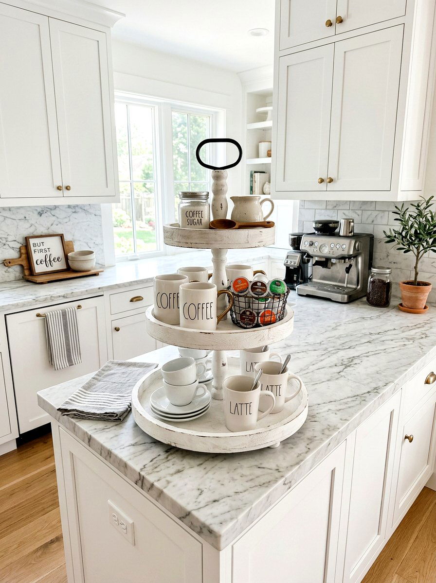 Tiered Kitchen Tray - 30 reusable storage ideas