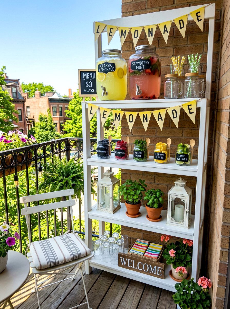 Tiered Lemonade Stand - 30 lemonade stand patio ideas