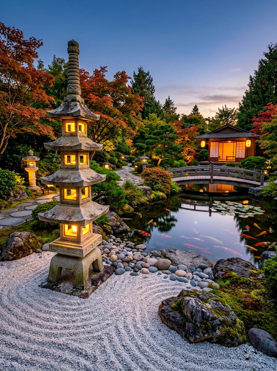 Tiered Pagoda Lights - 30 pathway lighting ideas