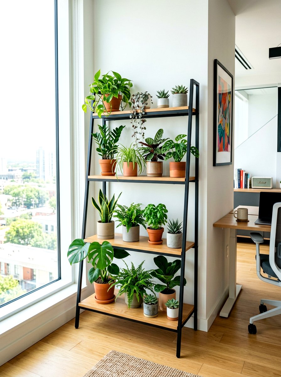 Tiered Plant Ladders - 30 modern planter ideas