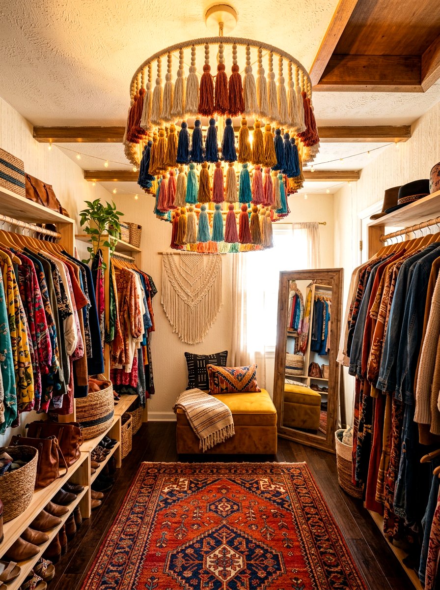 Tiered Tassel Chandelier - 30 closet chandelier ideas