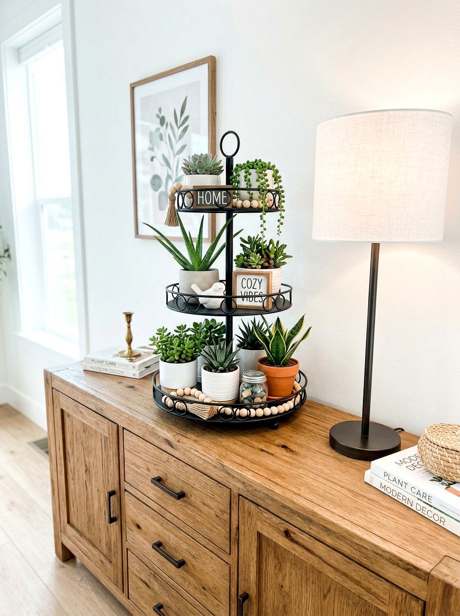 Tiered Tray Buffet - 30 buffet table decor ideas