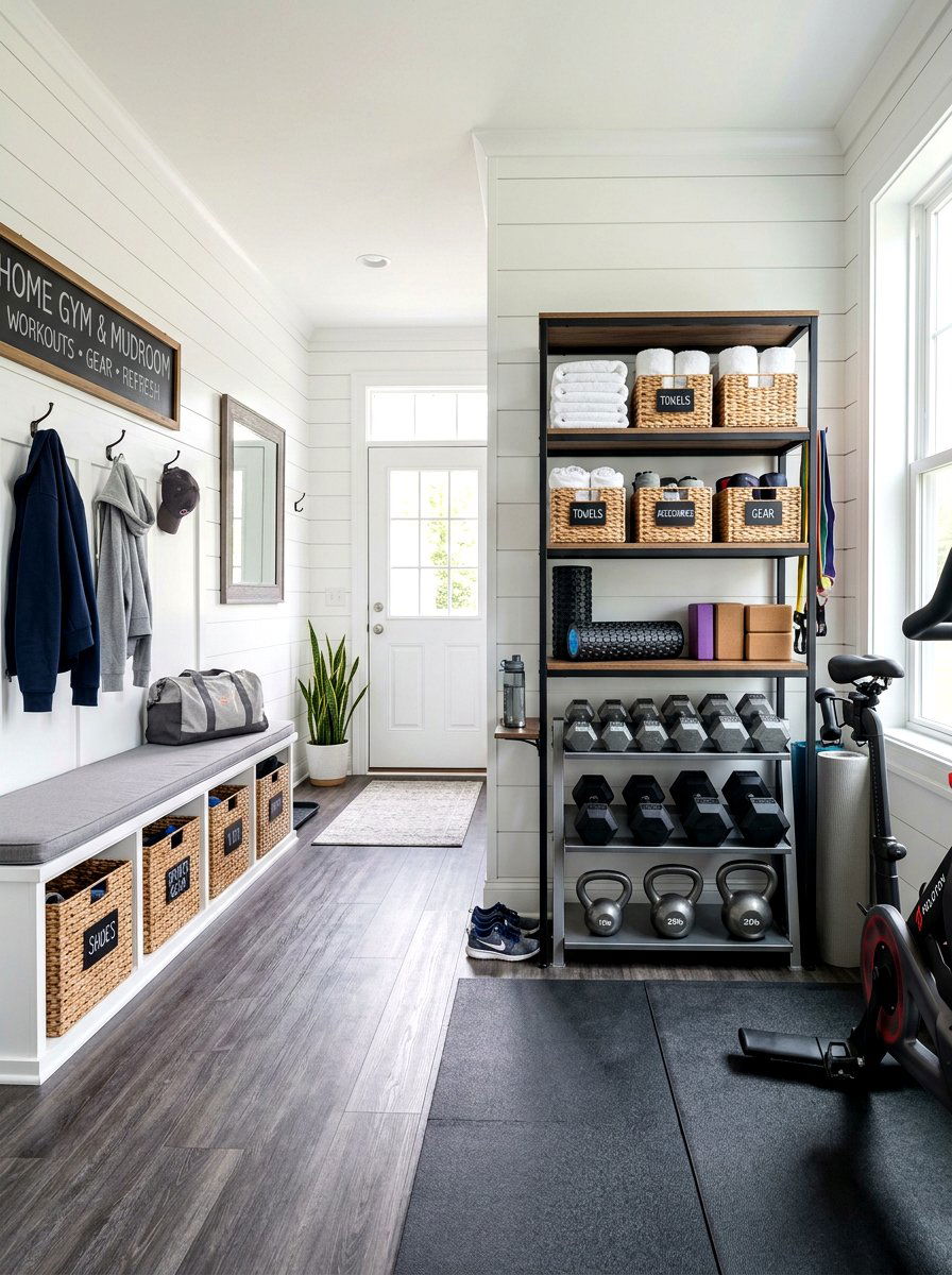 Tiered Utility Storage Unit - 30 dumbbell storage ideas