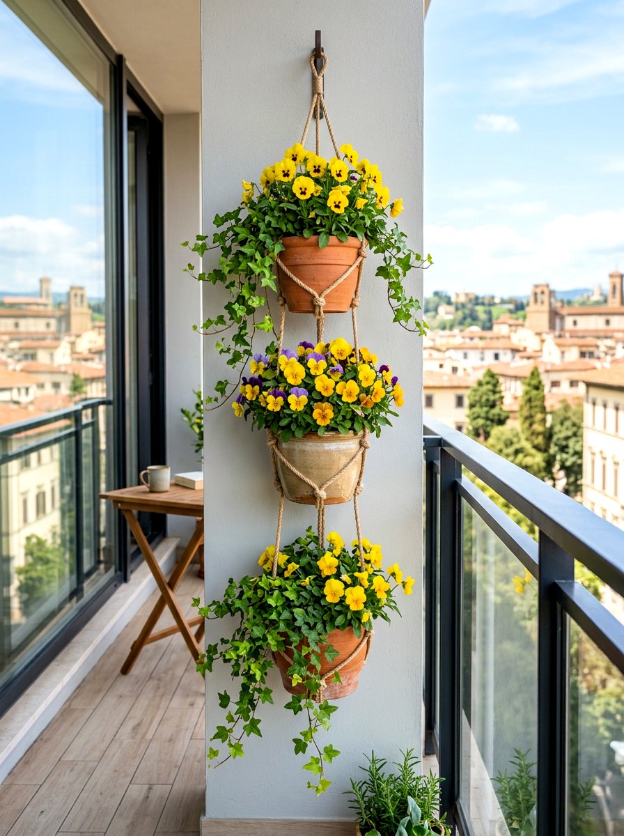Tiered Vertical Porch Planter - 30 porch ceiling planter ideas