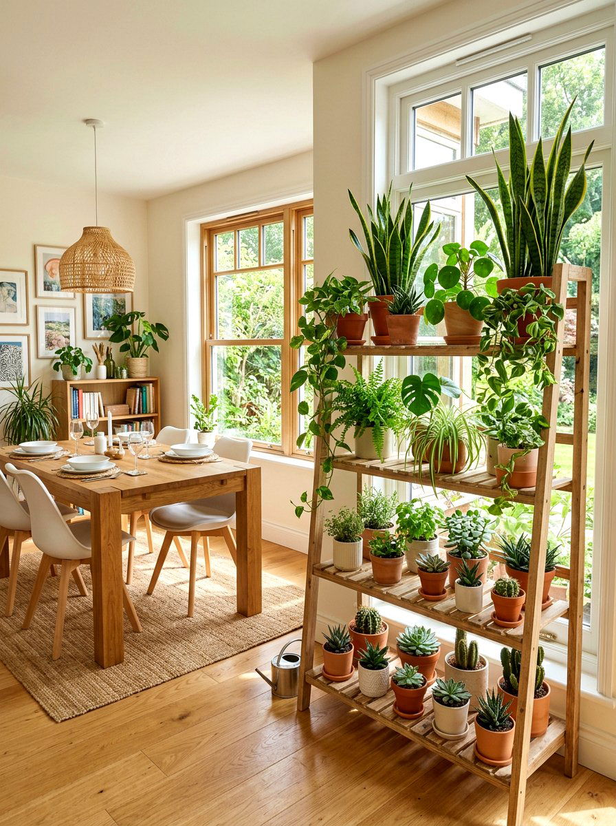 Tiered Window Plant Stand - 30 plant shelf window ideas
