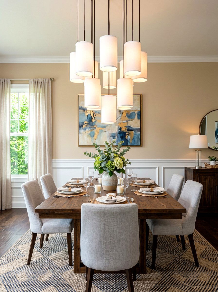 Tiered cylinder light fixture - 30 dramatic pendant cluster ideas