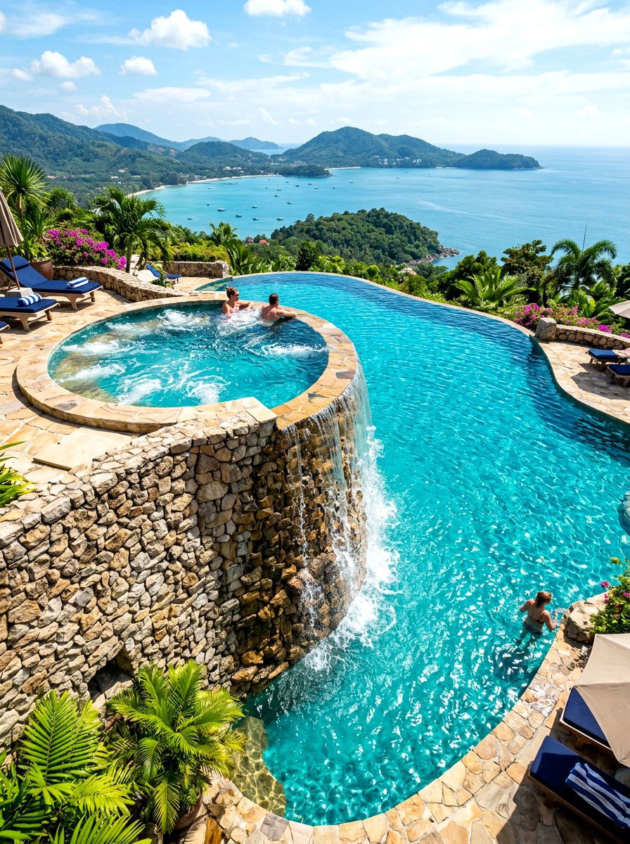 Tiered infinity pool - 30 infinity pool backyard ideas