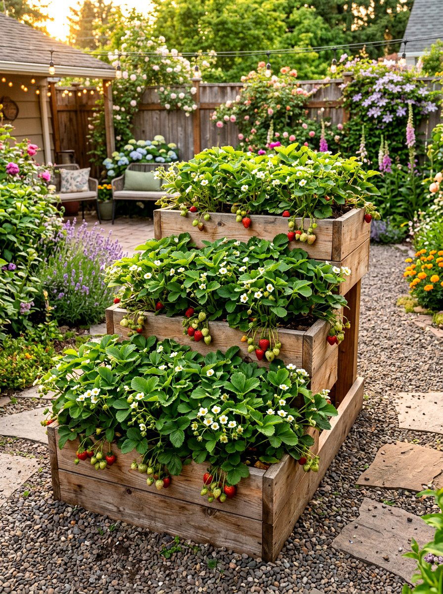 30 Strawberry Planter Ideas for a Bigger, Brighter Patio