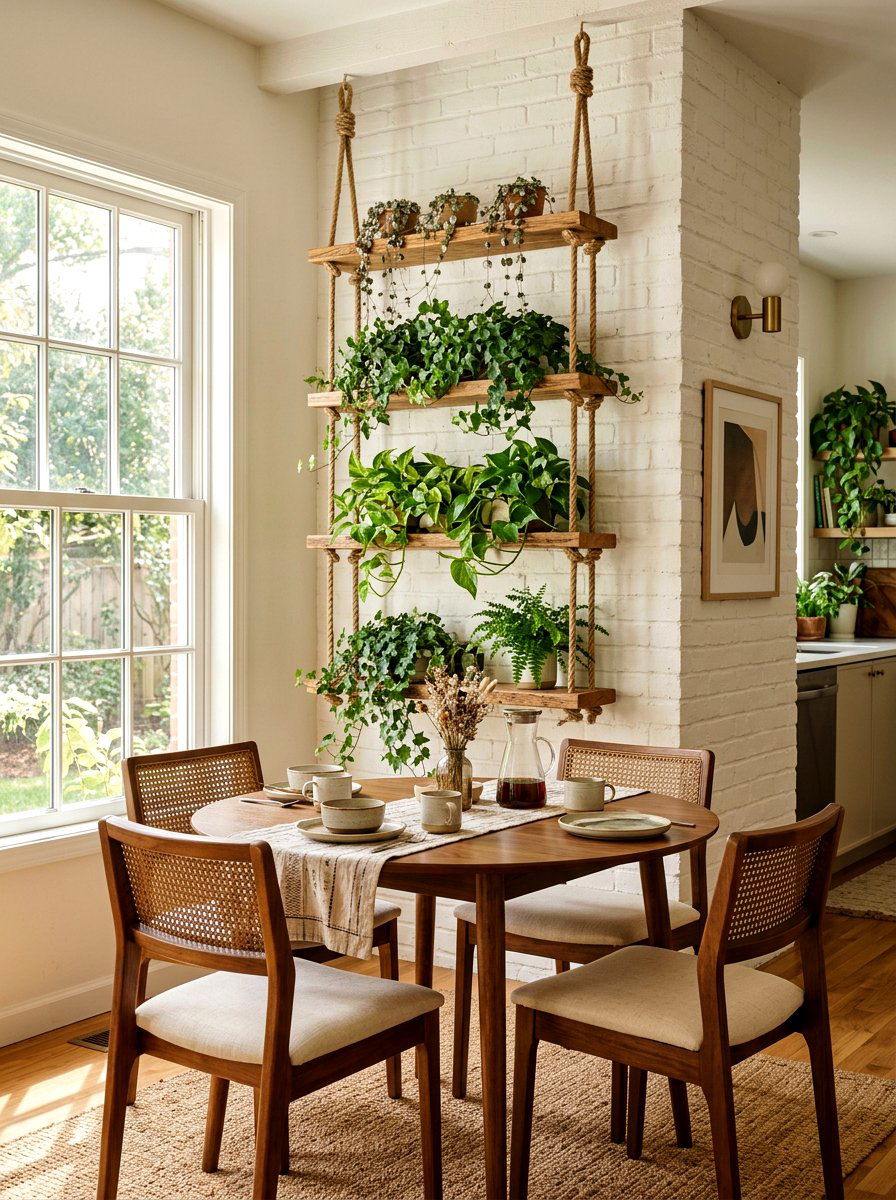 Tiered wooden planter - 30 hanging planter ideas