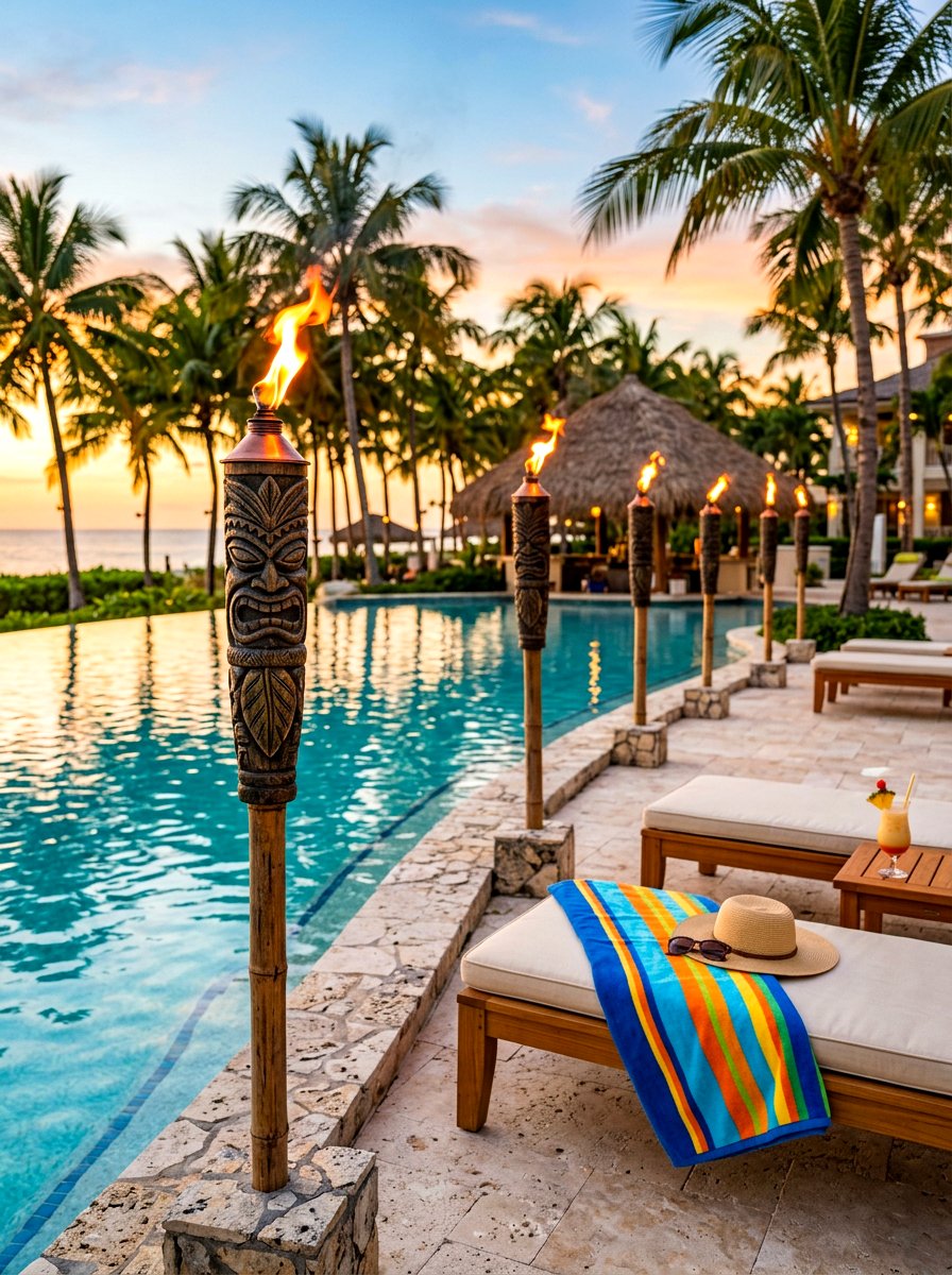 Tiki Torches - 30 patio lighting ideas