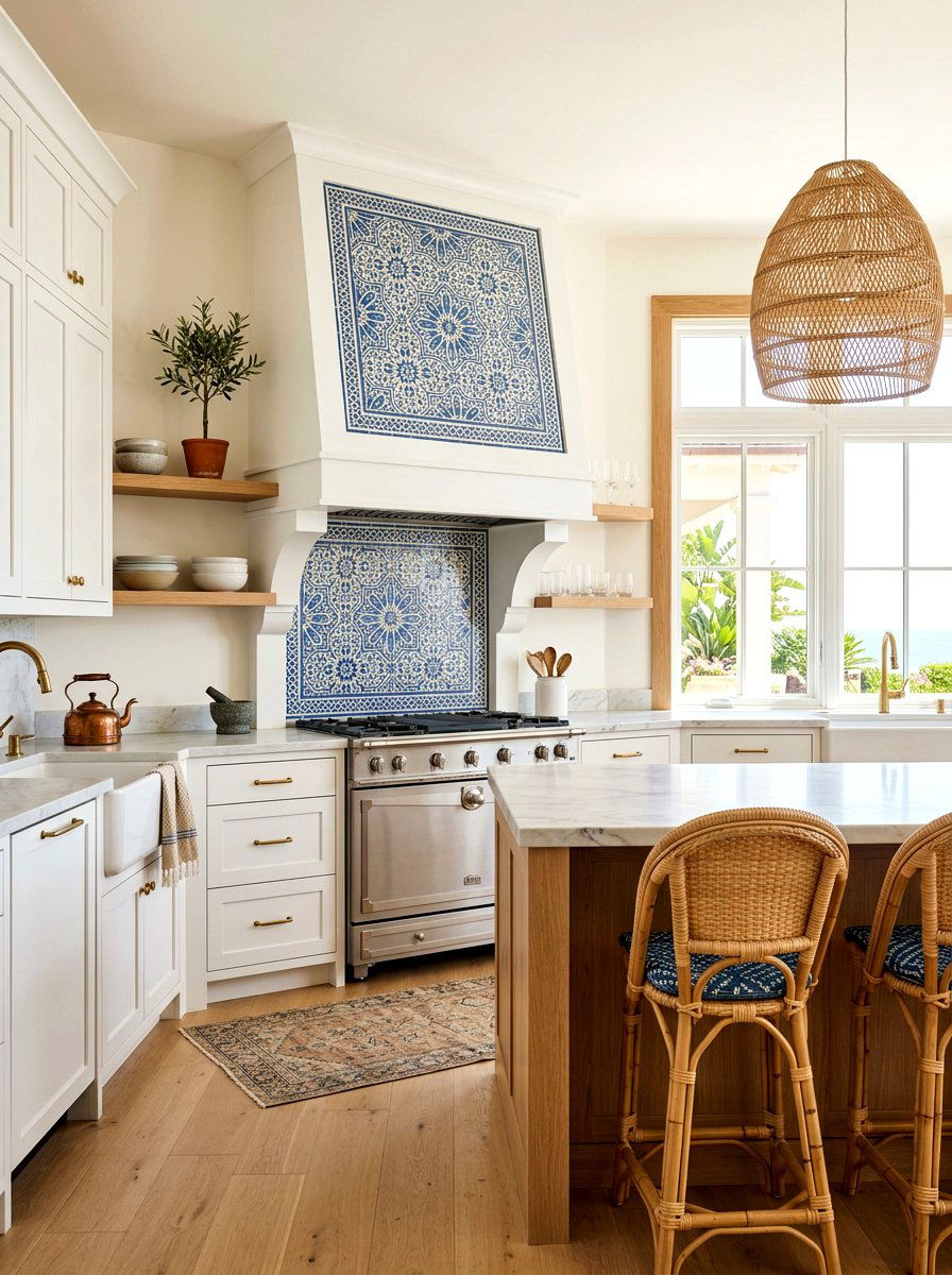 Tile Inset Range Hood - 30 range hood design ideas