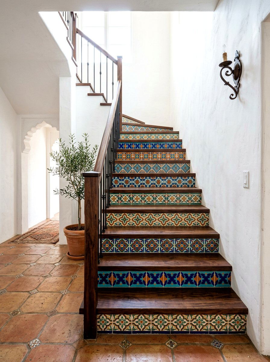 Tile Risers - 30 staircase decor ideas