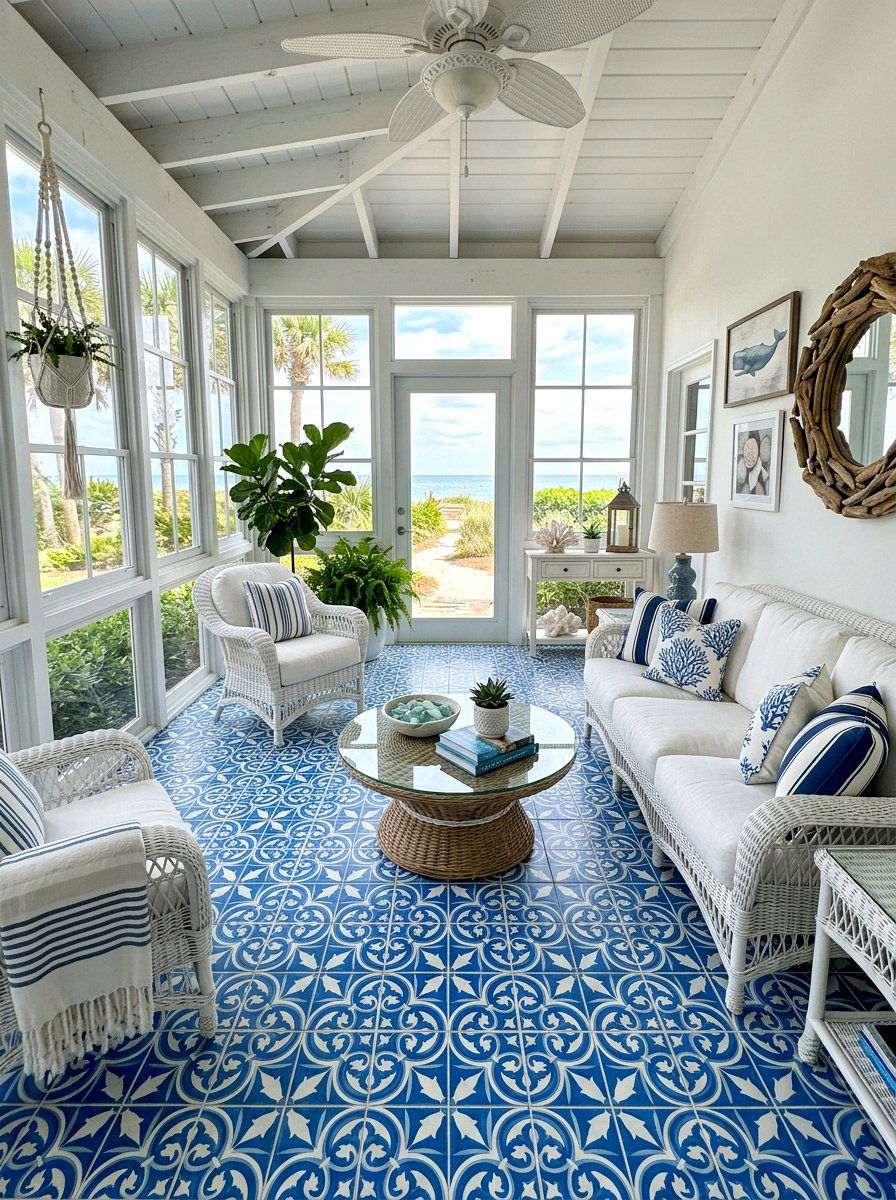 Tile floor enclosed porch - 30 enclosed porch ideas