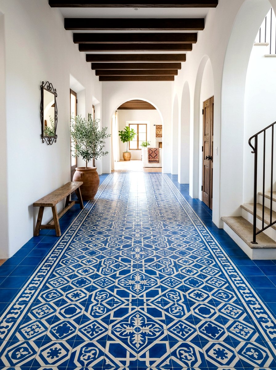 Tiled Floor Pattern - 30 spring hallway refresh ideas