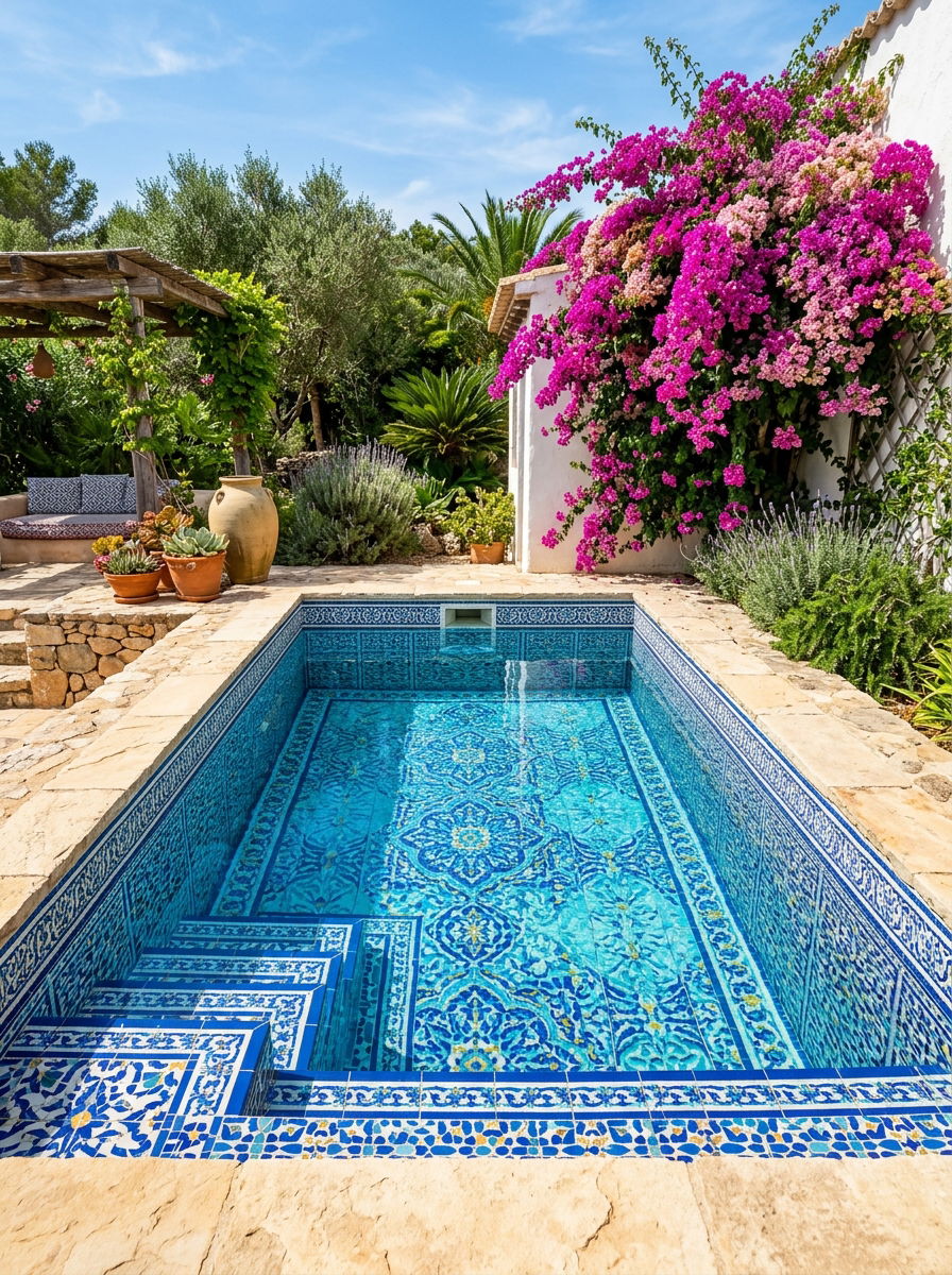 Tiled Plunge Pool - 30 plunge pool ideas